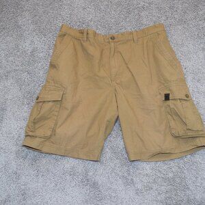 GH BASS‎ Cargo Shorts Mens Size 38 100% Cotton Beige
